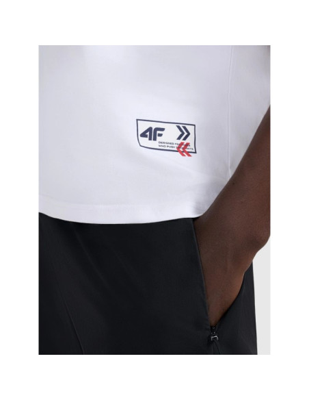 T-shirt oversize z nadrukiem męski 4f 4fraw25ttshm3257-10s