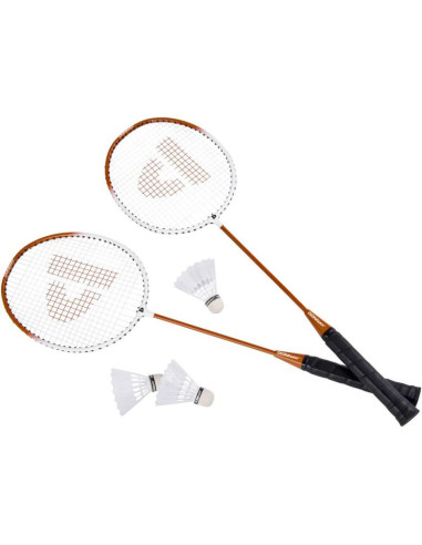 Zestaw do badmintona w pokrowcu pomarańczowy 6w1 donnay