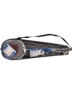 Zestaw do badmintona w pokrowcu niebieski 6w1 donnay