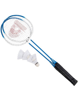 Zestaw do badmintona w pokrowcu niebieski 6w1 donnay 2