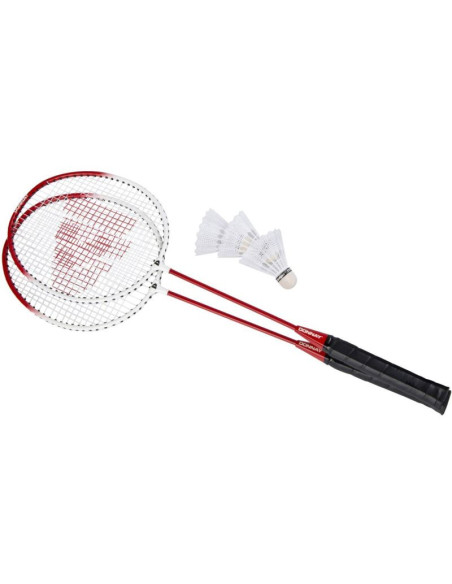 Zestaw do badmintona w pokrowcu czerwony 6w1 donnay