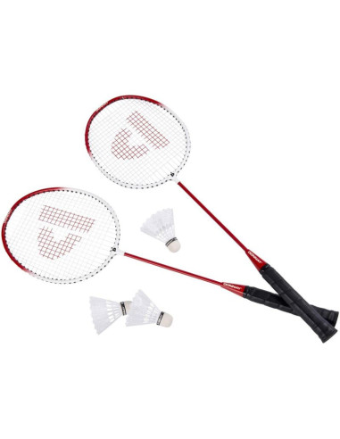 Zestaw do badmintona w pokrowcu czerwony 6w1 donnay