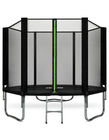 Virtufit trampolina z siatką bezpieczeństwa - czarna - 251 cm