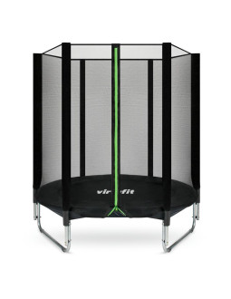 Virtufit trampolina z siatką bezpieczeństwa - czarna - 183 cm
