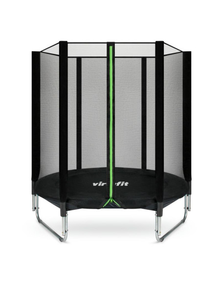 Virtufit trampolina z siatką bezpieczeństwa - czarna - 183 cm