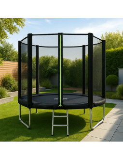 Virtufit trampolina z siatką bezpieczeństwa - czarna - 183 cm 2