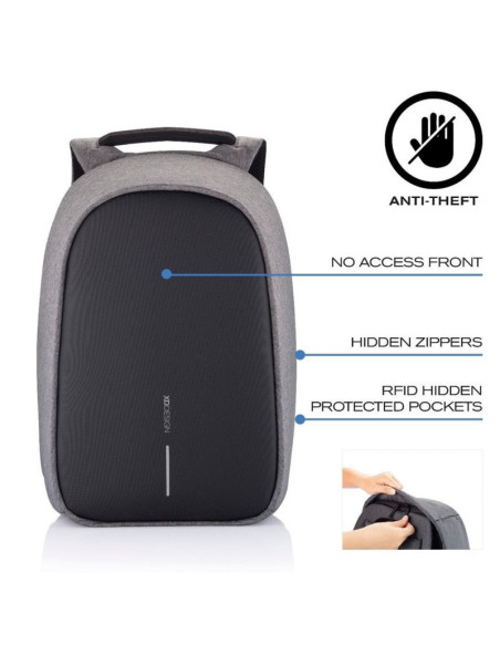 Xd design plecak antykradzieżowy bobby hero xl szary p/n: p705.712