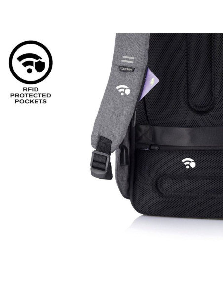 Xd design plecak antykradzieżowy bobby hero xl szary p/n: p705.712