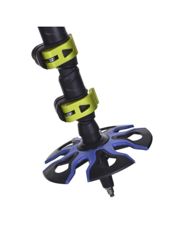 Kije viking carbo lite trekking czarno/limonkowe