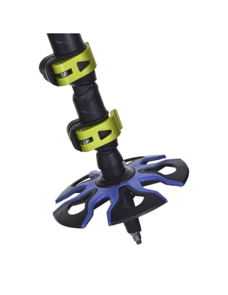 Kije viking carbo lite trekking czarno/limonkowe