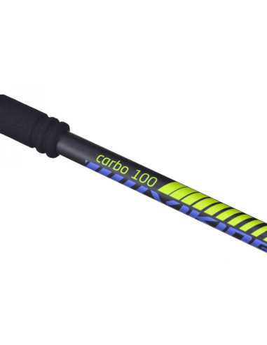 Kije viking carbo lite trekking czarno/limonkowe