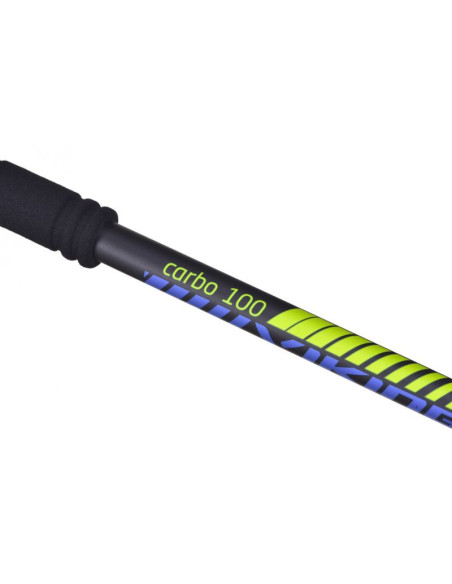 Kije viking carbo lite trekking czarno/limonkowe