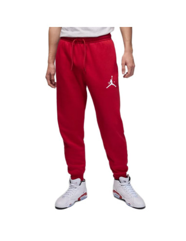 Spodnie sportowe męskie air jordan jumpman fleece pants czerwone - im9793-687