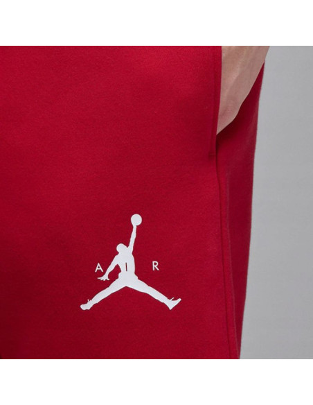 Spodnie sportowe męskie air jordan jumpman fleece pants czerwone - im9793-687