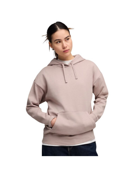 Bluza damska puma ess centered cat logo relaxed hoodie różowa 692917 89