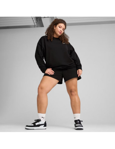 Bluza damska puma ess small no.11 logo relaxed crew czarna 684975 01