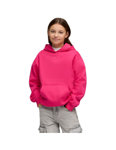 Bluza dla dzieci puma ess centered cat logo relaxed hoodie fuksja 692973 59