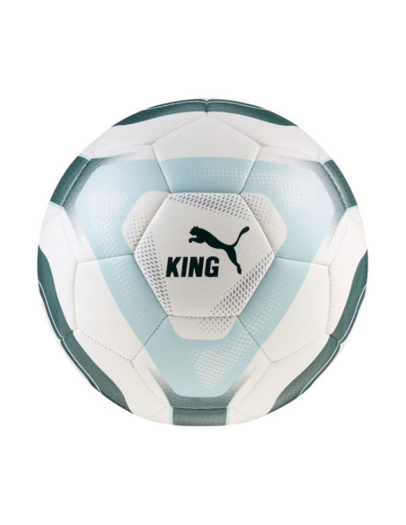 Piłka nożna puma mcfc king biało-zielono-niebieska 85013 01