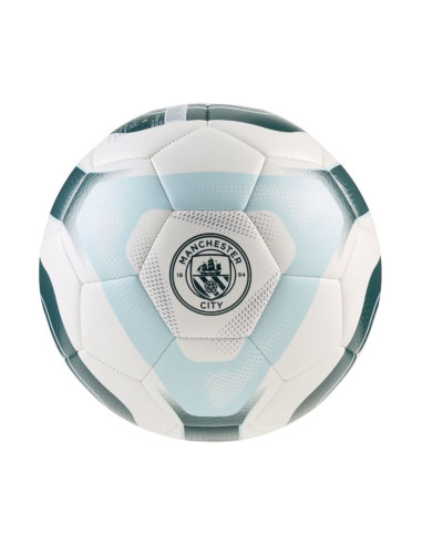 Piłka nożna puma mcfc king biało-zielono-niebieska 85013 01