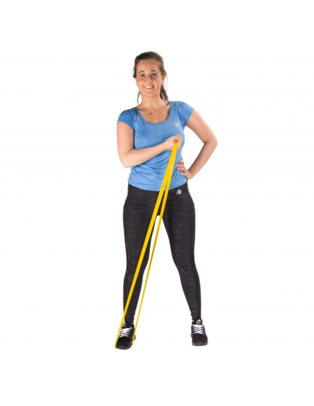 Virtufit pro guma fitness power band średnia żółta