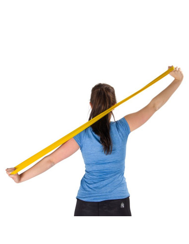 Virtufit pro guma fitness power band średnia żółta