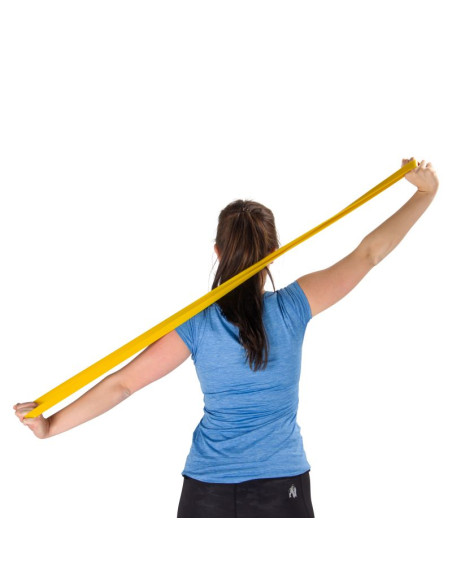Virtufit pro guma fitness power band średnia żółta