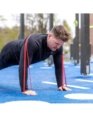 Virtufit pro guma fitness power band średnia żółta