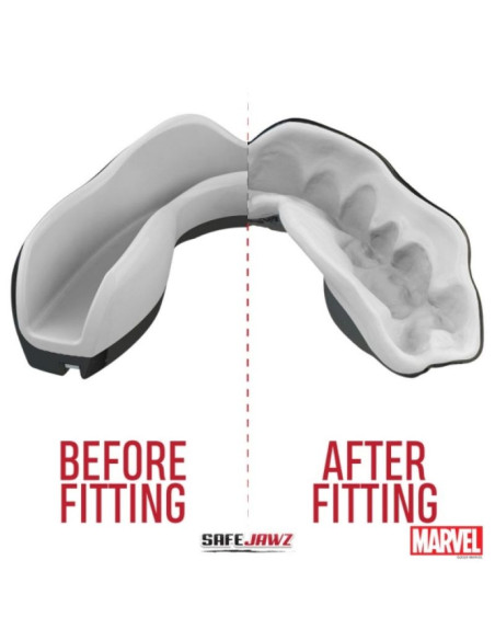 Ochraniacze zębów oz-tt "extro marvel deadpool” czerwono-czarne senior