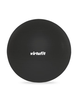 Virtufit piłka gimnastyczna anti-burst pro z pompką szara 65 cm 2
