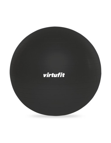 Virtufit piłka gimnastyczna anti-burst pro z pompką szara 65 cm