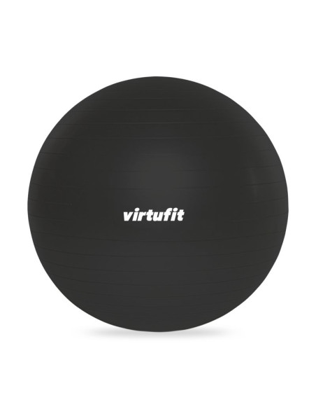 Virtufit piłka gimnastyczna anti-burst pro z pompką szara 65 cm