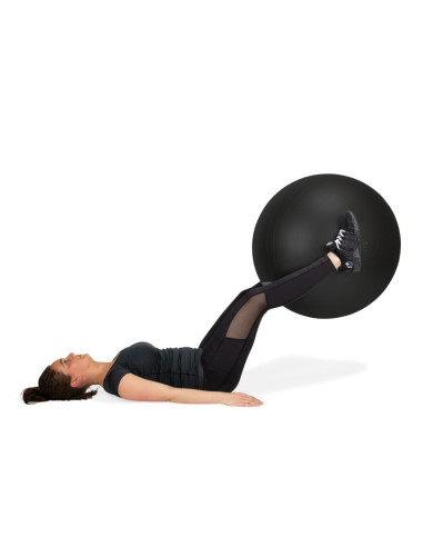 Virtufit piłka gimnastyczna anti-burst pro z pompką szara 65 cm