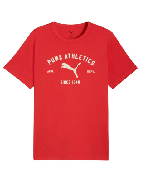 Koszulka męska puma class graphic tee czerwona 692226 11