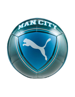 Piłka nożna puma mcfc culture turkusowo-niebieska 84976 13