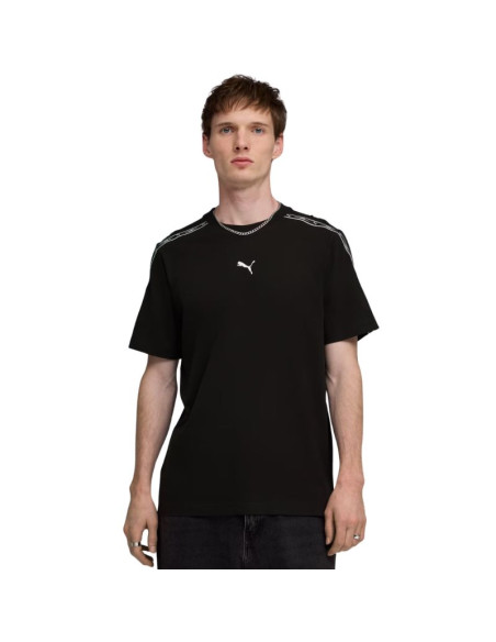 Koszulka męska puma tape tee czarna 691693 01
