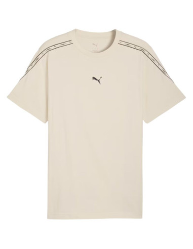 Koszulka męska puma tape tee beżowa 691693 87