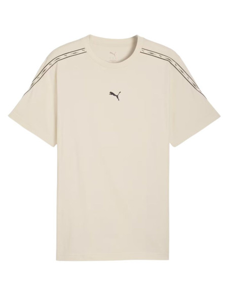 Koszulka męska puma tape tee beżowa 691693 87