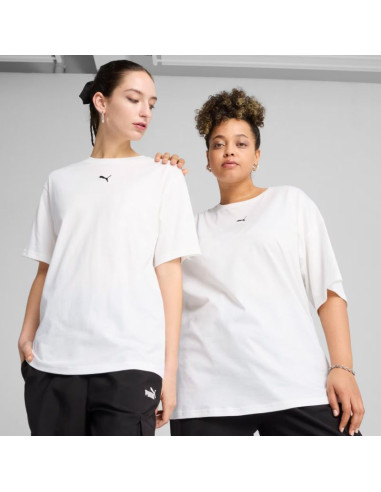 Koszulka damska puma ess relaxed tee biała 684971 02
