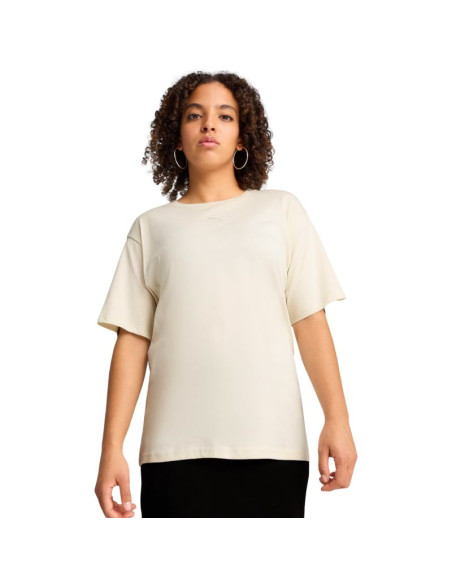 Koszulka damska puma ess relaxed tee beżowa 684971 87