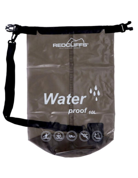 Worek turystyczny wodoszczelny 10l czarny redcliffs