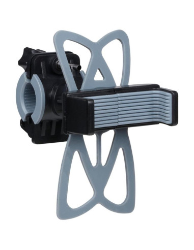 Uchwyt rowerowy na telefon dunlop obracany szary