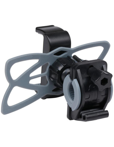 Uchwyt rowerowy na telefon dunlop obracany szary