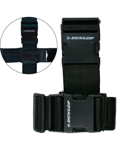 Uniwersalny pas zabezpieczający do bagażu 230x5cm zestaw 2 szt dunlop czarny