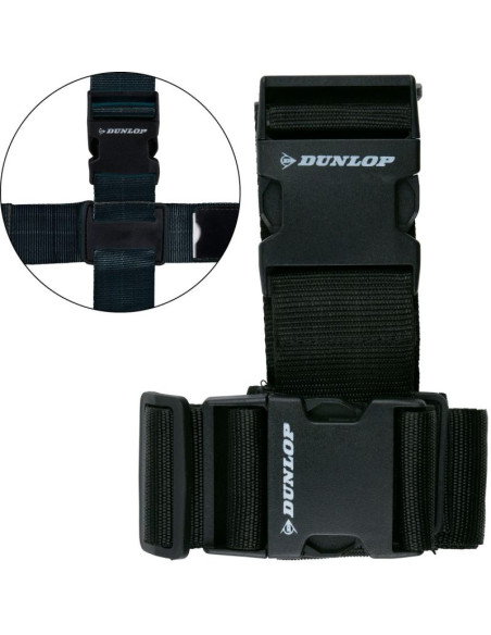 Uniwersalny pas zabezpieczający do bagażu 230x5cm zestaw 2 szt dunlop czarny