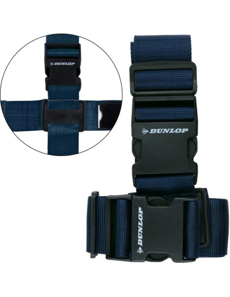 Uniwersalny pas zabezpieczający do bagażu 230x5cm zestaw 2 szt dunlop granat