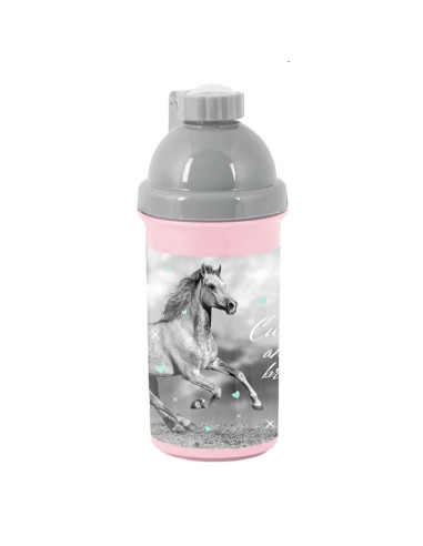 Bidon butelka na napój paso grey horse 550 ml do szkoły - pp23ko-3021