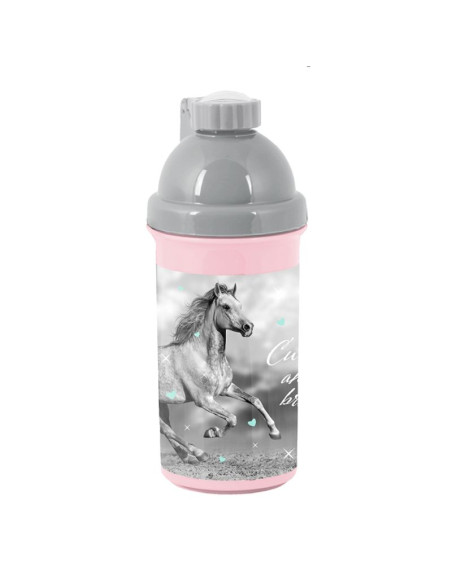 Bidon butelka na napój paso grey horse 550 ml do szkoły - pp23ko-3021