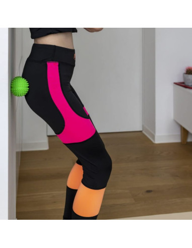 Wałek fizjo spiky do masażu i rehabilitacji tullo duoball 15,5 cm czerwony ref864