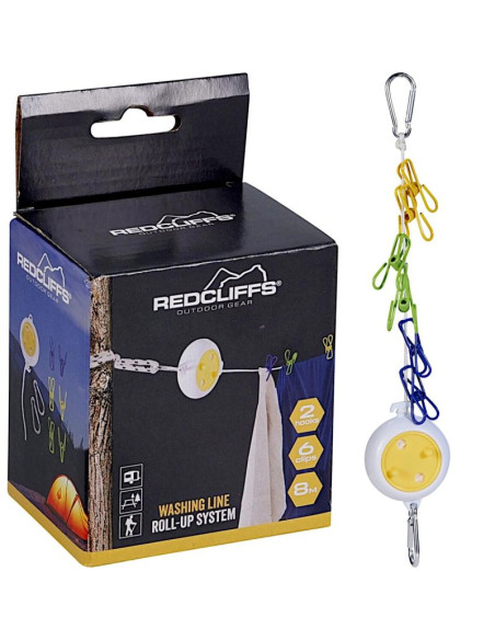 Linka turystyczna naciąg z klamerkami redcliffs