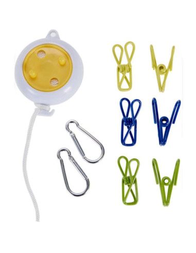 Linka turystyczna naciąg z klamerkami redcliffs